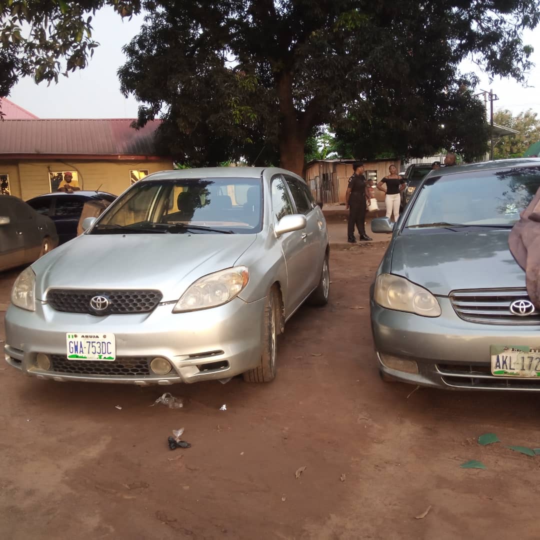 Some of the recovered vehicles 