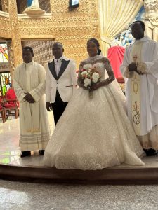 Couple with Officiating Priests