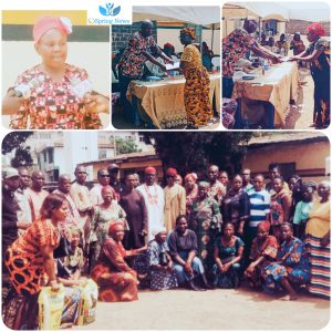 Group photography of beneficiaries with members of Nigerian Legion