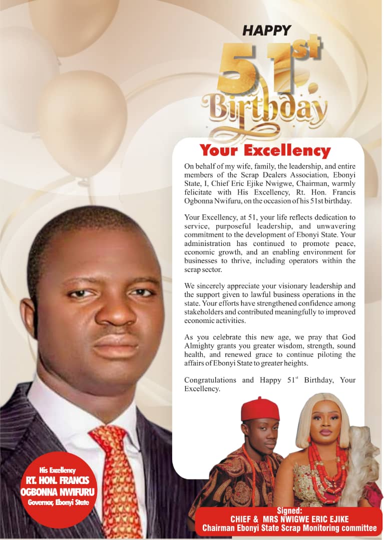 Congratulatory message